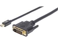 manhattan Mini-DisplayPort / DVI Anschlusskabel [1x Mini-DisplayPort Stecker - 1x DVI-Stecker 24+1po