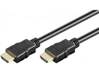 High-speed hdmi™ cable with Ethernet, gold-plated, 10 m, black - hdmi™ standard male (type a) hdmi™ standard male (type a) (38521) - Goobay