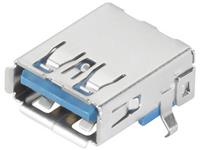 Weidmüller USB-Steckverbinder 3.0 Buchse, Einbau horizontal USB3.0A T1H 2.3N4 TY BL Inhalt: 208St.