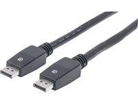 DisplayPort Kabel Manhattan DisplayPort-Kabel DisplayPort-Stecker auf DisplayPort-Stecker 10 m schwarz [1x DisplayPort stekker - 1x DisplayPort stekker] 10 m