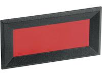 mentor Frontrahmen Schwarz, Rot (B x H x T) 64 x 28 x 2.3mm ABS