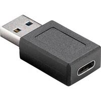 goobay USB A naar USB C adapter zwart - USB 3.0