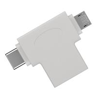 Pro USB-A to USB 2.0 micro-B T-adapter (USB A 2.0) white