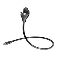 USB 2.0 Kabel Maxtrack [1x Apple Lightning - 1x USB-A 2.0 stekker] 0.5 m Zwart