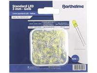 Barthelme LED-Sortiment Gelb Rund 3mm 600 mcd 30° 20mA 2V X880791
