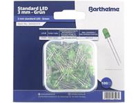 Barthelme LED-assortiment Groen Rond 3 mm 100 mcd 30 Â° 20 mA 2 V 1 set