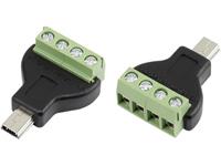 Trucomponents Stekker, recht MN-USB4M Micro-USB-stekker type B TRU COMPONENTS 1 stuks