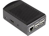 Joy-it rb-alucase+06 SBC-behuizing Geschikt voor serie: Raspberry Pi Met bevestigingslasplaat Zwart