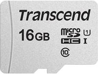 Transcend Premium 300S microSDHC-kaart 16 GB Class 10, UHS-I, UHS-Class 3 incl. SD-adapter