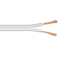 Speaker cable white 10 m rolll, cable diameter 2 x 0,5 mm? - 