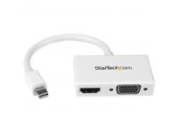 StarTech.com Travel A/V adapter: 2-in-1 Mini DisplayPort to HDMI or VGA converter video transformer