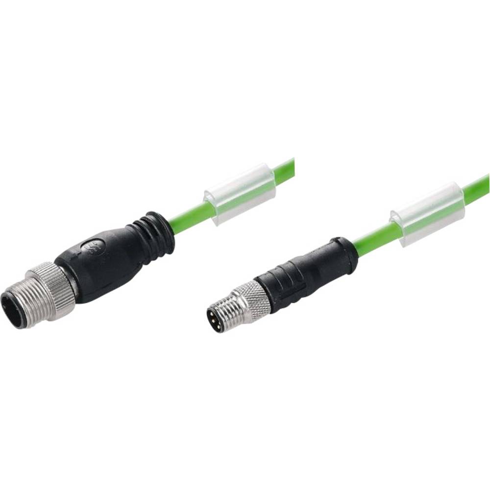 Weidmüller 1296790100 Sensor/actuator dataconnector, geassembleerd M12 Aantal polen: 4 Stekker, recht 1.00 m 1 stuk(s)