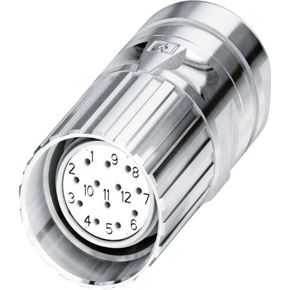 Phoenix Contact M23 kabelconnector 1619736 CA-12S1N8A8006 Zilver  Inhoud: 1 stuk(s)