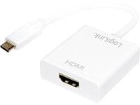 LogiLink USB 3.1 - HDMI Adapterkabel, weiß
