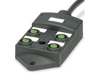 Phoenix Contact - Passieve sensor/actorbox M12-verdeler met kunstof schroefdraad SACB-4/ 4- 5,0PUR SCO P 1452398  1 stuks