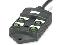 Phoenix Contact - Passieve sensor/actorbox M12-verdeler met kunstof schroefdraad SACB-4/ 4-L- 5,0PUR SCO P 1452576  1 stuks