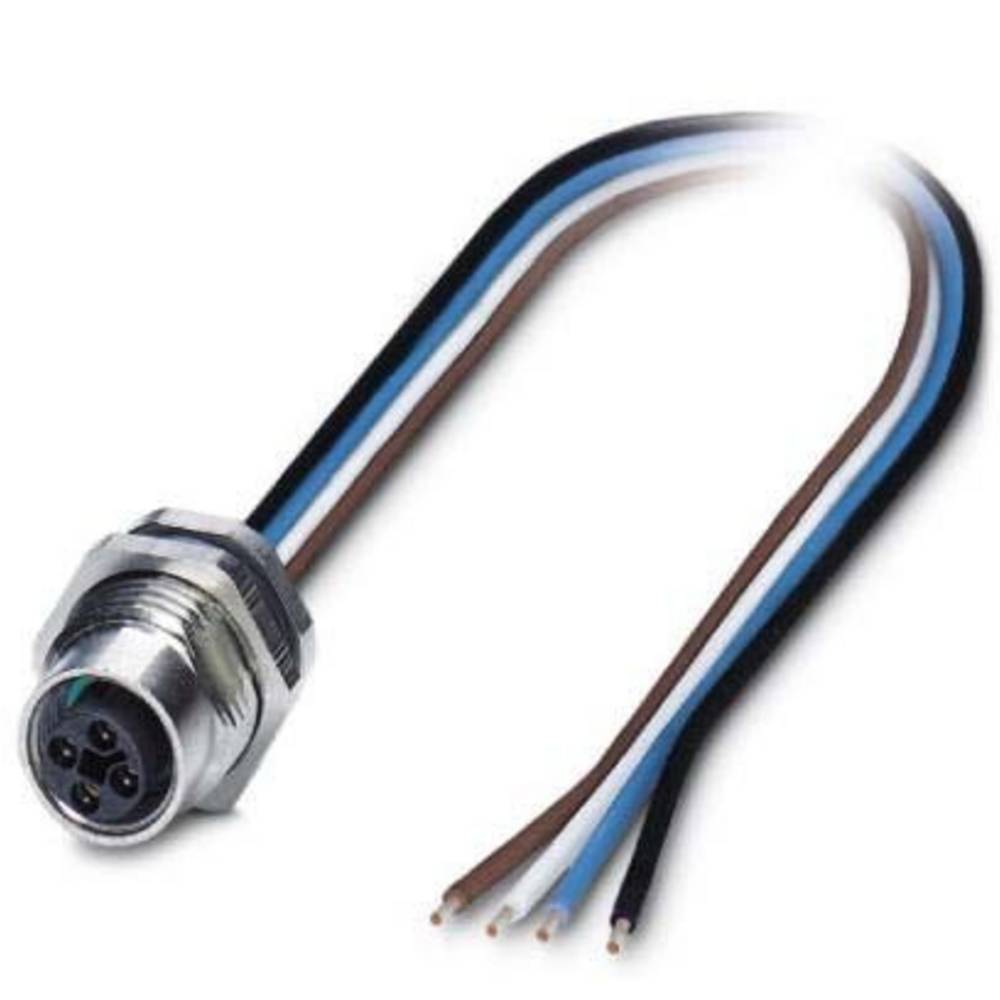 phoenixcontact Phoenix Contact 1424134 Sensor/actuator inbouwconnector M12 Aantal polen (sensoren): 4 Bus, inbouw 0.50 m 1 stuk(s)