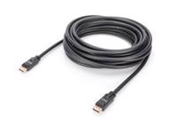 DisplayPort Kabel Digitus AK-340105-100-S [1x DisplayPort stekker - 1x DisplayPort stekker] 10 m Zwart
