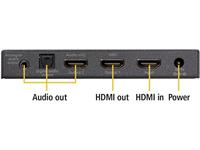 Marmitek Audio Extraktor Connect AE24 UHD 2.0 [HDMI - HDMI, Toslink, Stereo Cinch (R/L)] 3840 x 2160 Pixel