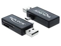 Delock Micro USB OTG kaartlezer - 