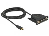 Delock Adapter USB Type-C 2.0 male > 1 x Parallel DB25 fe