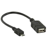 Logilink Micro USB OTG kabel voor smartphones 20cm