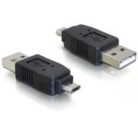 Delock USB Micro B (m) - USB-A (m) adapter - USB2.0 / zwart