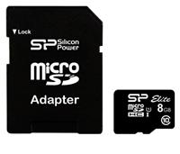 Silicon Power Micro SD kaart - 8 GB - 