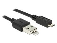 Delock USB 2.0 micro kabel - Powersharing + OTG - 