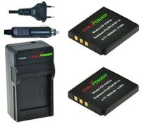 Chilipower 2 x NP-50 accu's voor Fujifilm - inclusief oplader en autolader - Origineel 
