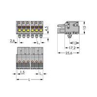 WAGO 2231-108/008-000 Female behuizing-kabel 2231 Totaal aantal polen: 8 Rastermaat: 5 mm 50 stuk(s)