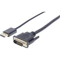 manhattan DVI / DisplayPort Anschlusskabel [1x DisplayPort Stecker - 1x DVI-Stecker 24+1pol.] 3.00m