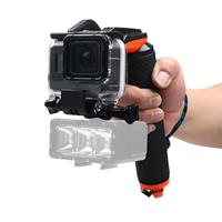 Sluitertijd Trigger + drijvende Hand Grip duiken drijfvermogen Stick ontmoette verstelbare anti-verloren riem & schroeven & moersleutel voor GoPro HERO5 zwart