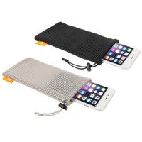 18 PC's gemengde kleuren HAWEEL Nylon Mesh etui Bag Kit met Candy blikjes Inpakken voor tot 5.5 inch scherm telefoon grootte: 18.5 x 9 cm