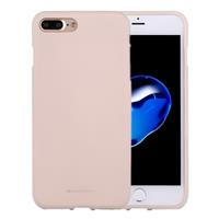 Apple MERCURY GOOSPERY zacht gevoel voor iPhone 8 Plus & 7 Plus vloeibare staat TPU Drop-proof zachte beschermende Back Cover Case(Apricot)