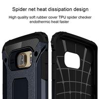 huismerk Voor Samsung Galaxy S6 Edge / G925 harde Armor TPU + PC combinatie hoesje (zwart)