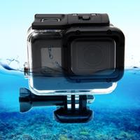 For GoPro HERO6 /5 30m Waterproof Housing Protective Case + Hollow Back Cover with Buckle Basic Mount & Screw No Need to Disassemble Lens