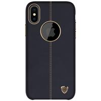 NILLKIN Englon Case for iPhone X Business Style Crazy Horse Leather Surface Protective Case (Black)