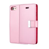 huismerk MERCURY GOOSPERY rijke DIARY for iPhone 8 & 7 PU + TPU Crazy Horse textuur horizontale Flip lederen draagtas met Card Slots & Wallet(Pink)