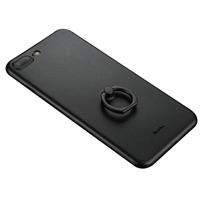 Benks for iPhone 8 Plus & 7 Plus PP Frosted Ultra-thin Protective Back Case with Ring Holder(Black)