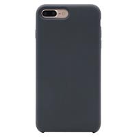 For iPhone 8 Plus & 7 Plus Pure Color Liquid Silicone + PC Protective Back Cover Case(Grey)
