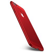 MOFI voor iPhone 8 Plus Honingraat structuur Breathable PC Shockproof beschermings Back hoesje (rood)
