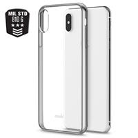 Moshi Vitros iPhone XS Max Bumper Cover - Zilver / Doorzichtig