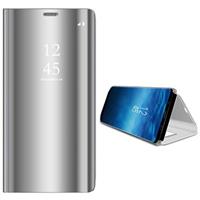 Samsung Galaxy S9 Luxury Mirror View Flip Cover - Zilver