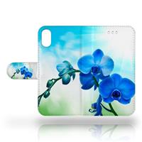 B2Ctelecom Apple iPhone X | Xs Uniek Design Hoesje Orchidee Blauw