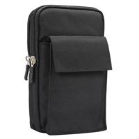 6.4 inch and Below Universal Polyester Men Vertical Style Case Shoulder Carrying Bag with Belt Hole & Climbing Buckle For iPhone Samsung Sony Huawei Meizu Lenovo ASUS Oneplus Xiaomi Cubot Ulefone Letv