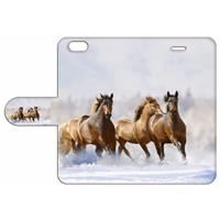 B2Ctelecom iPhone 6 | 6s Boekhoesje Uniek Design Paarden
