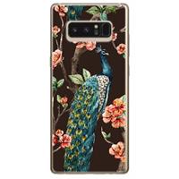 B2Ctelecom Samsung Galaxy Note 8 TPU Hoesje Pauw met Bloemen