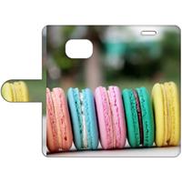 B2Ctelecom Samsung Galaxy S7 Edge Uniek Boekhoesje Macarons met Opbergvakjes