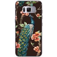 B2Ctelecom Samsung Galaxy S8 Uniek TPU Hoesje Pauw met Bloemen